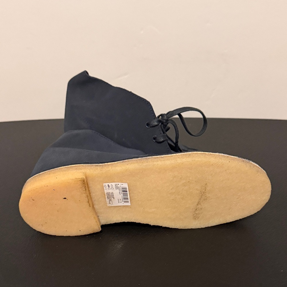 Clarks Navy Desert Boots - Picture 2 of 4